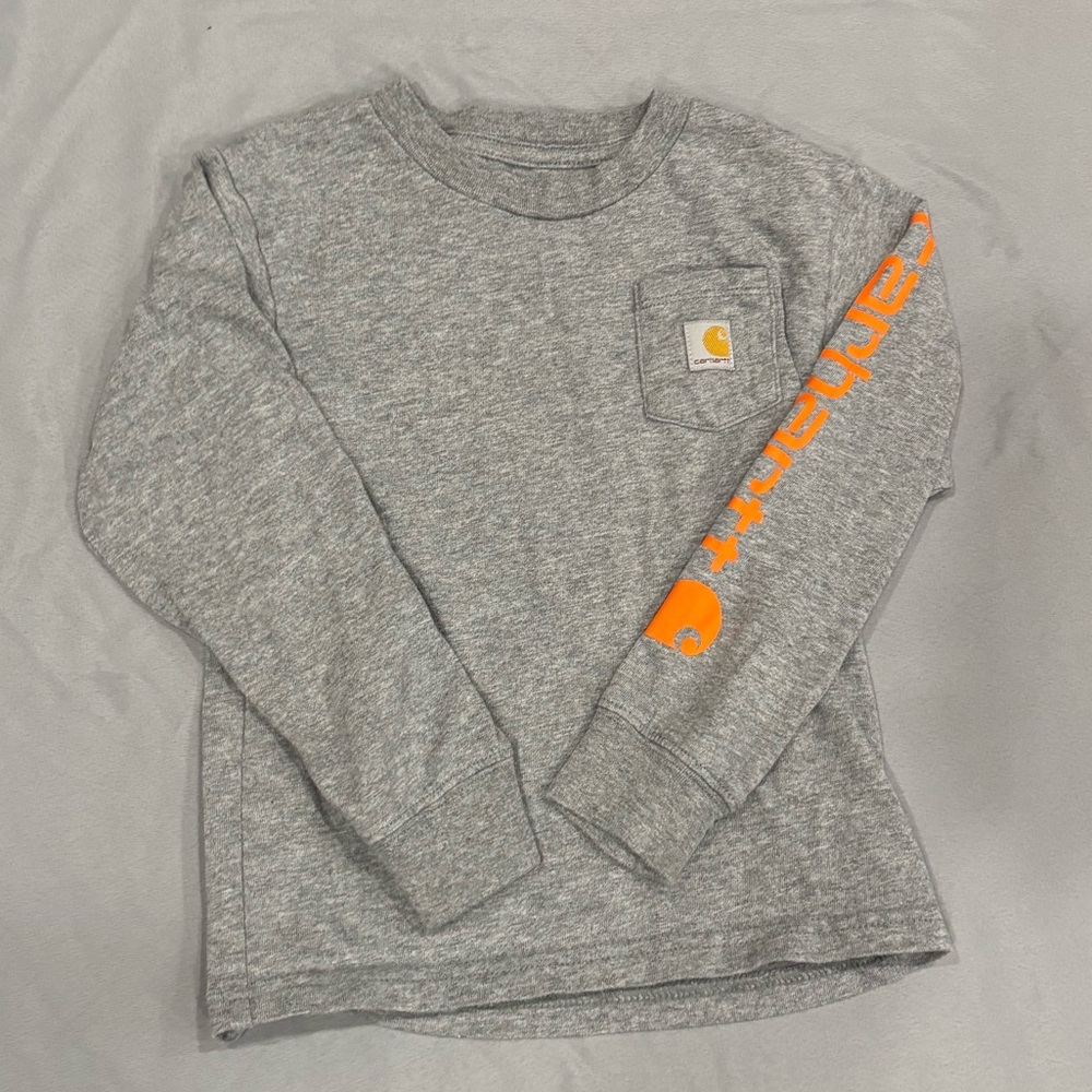 Carhartt Kids Gray Long Sleeve Shirt